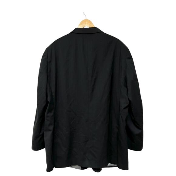 Hart Schaffner Marx Blazer Suit Coat Jacket Black Wool 52L Long Made in USA - Picture 5 of 9